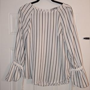 Black and White striped Blouse